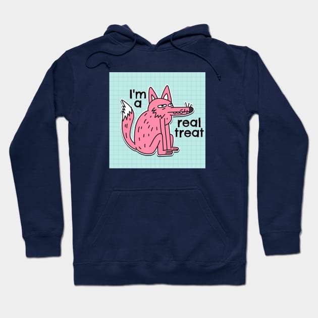 I'm a Real Treat Wolf Hoodie by yaywow